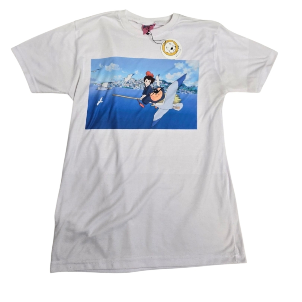 NEW Kiki's Delivery Service Studio Ghibli short sleeve‎ graphic tee shirt L